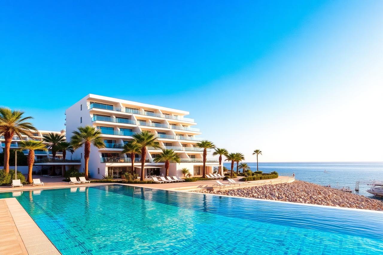 Seafront Apartment with Wraparound Terrace, Malaga, Spain